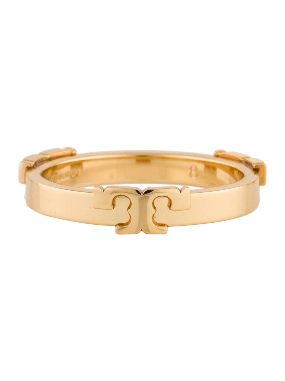 Tory Burch Serif-T Stackable Metal Ring - Size 8 - NWT